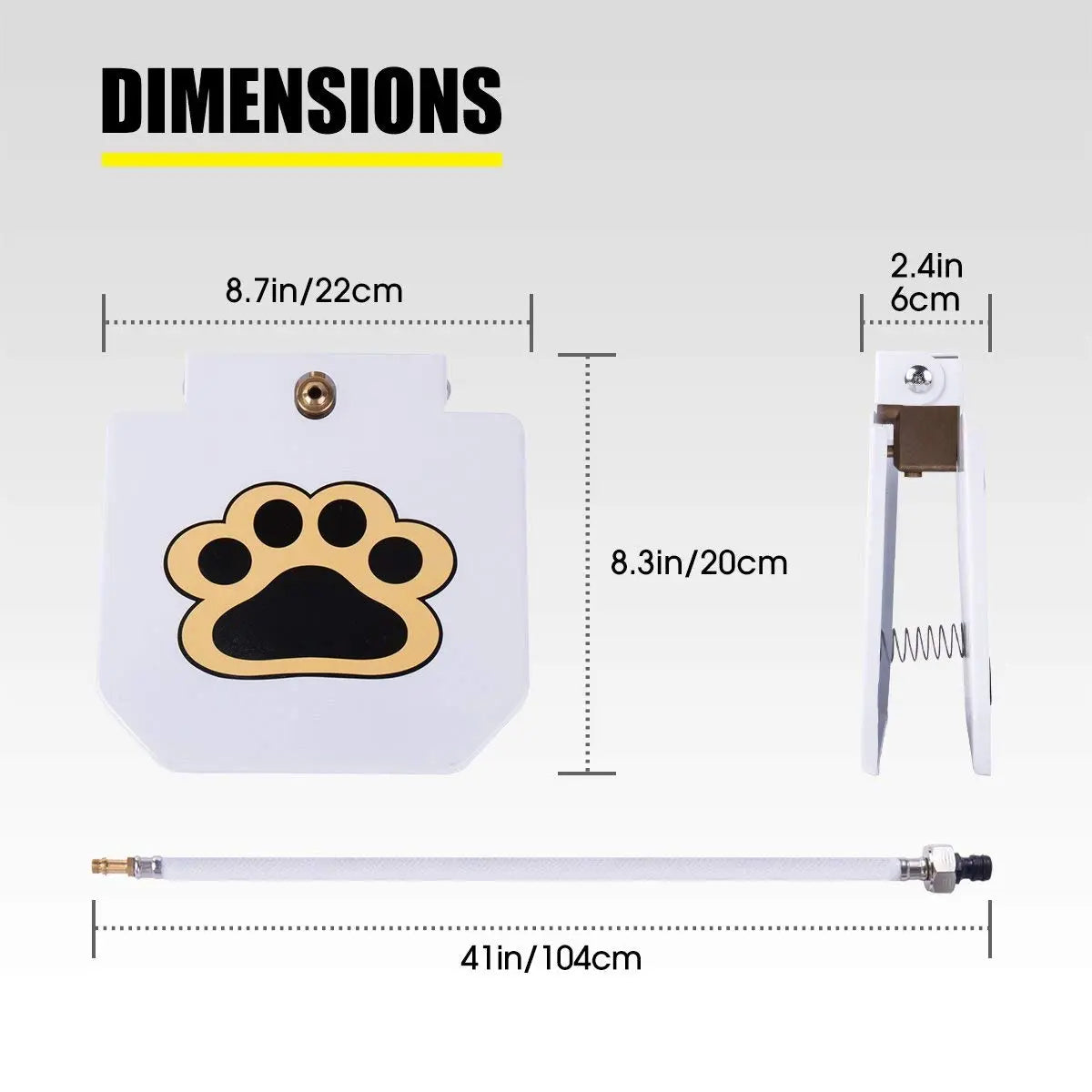 Outdoor Dog Water Fountain - Upgraded Large Dog Sprinkler Drinking Water Dispenser with Stainless Steel Hose for Fresh Water Access, Durable and User-Friendly Design