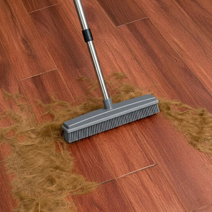 Pet Hair Removal Broom and Hair-Resistant Floor Scrubber for Household Use