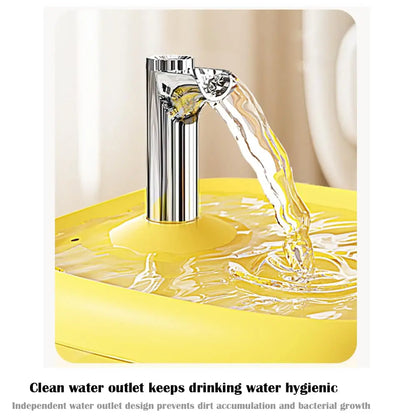 1.5L USB-Powered Automatic Cat Water Fountain with Filtration System - Transparent Gray Circulating Fresh Water Dispenser for Cats and Small Dogs