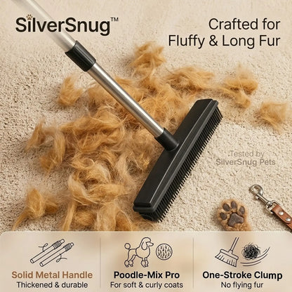 Pet Hair Removal Broom and Hair-Resistant Floor Scrubber for Household Use